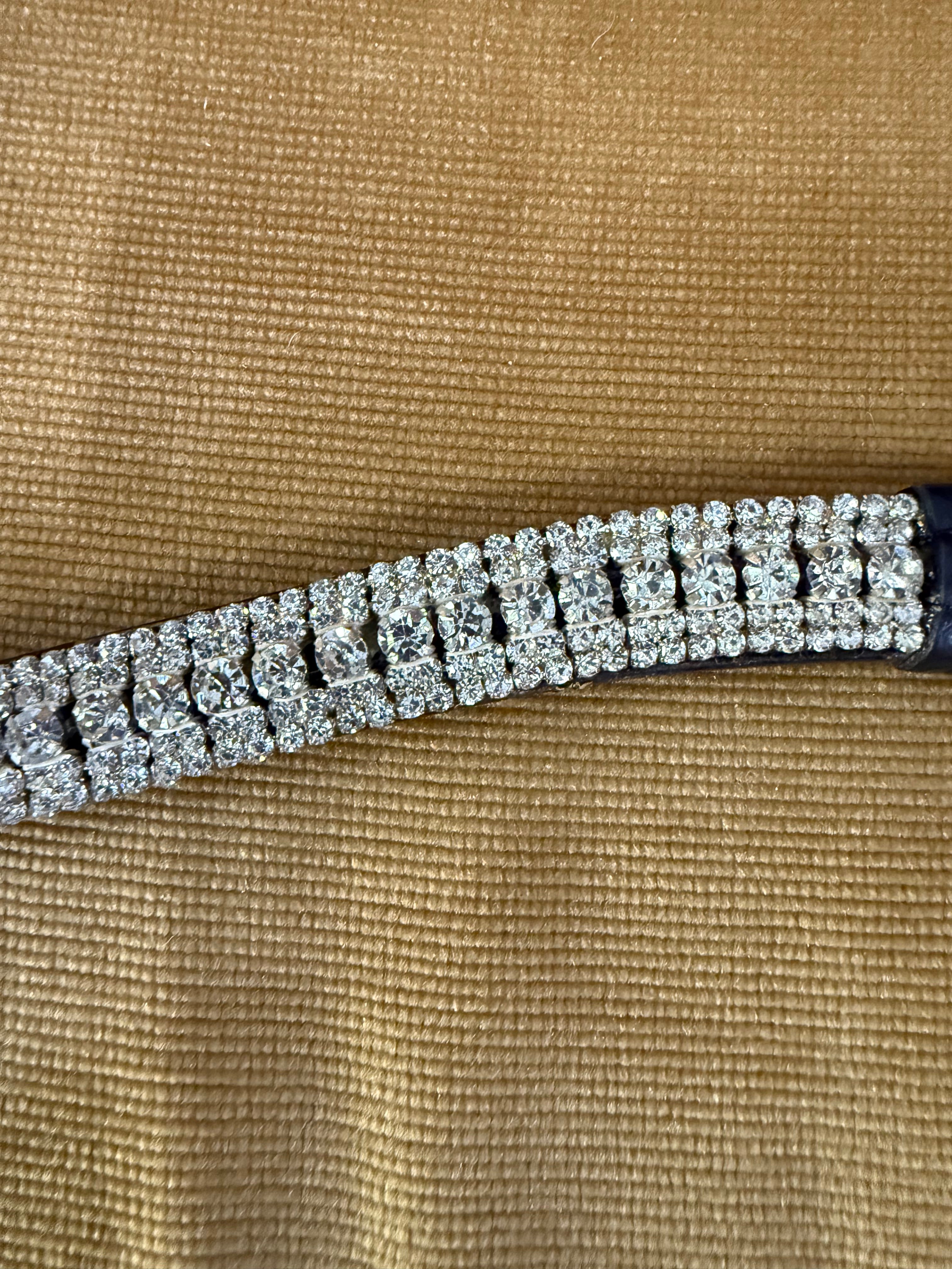 Clear Crystal 5 Row Browband